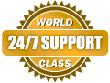 24 hours and 7 days customer support